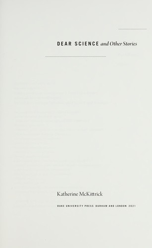 Cover of Dear Science and Other Stories