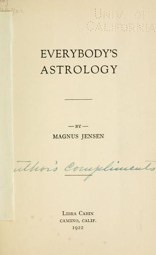 Cover of Everybody's astrology