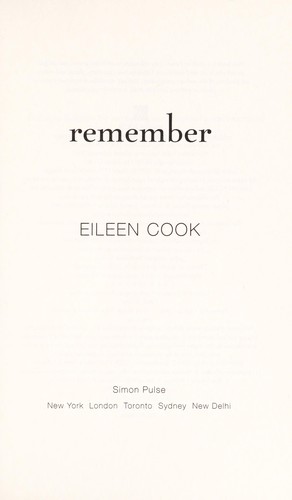 Cover of Remember