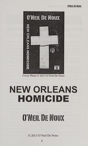 Cover of New Orleans Homicide