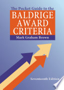 Cover of The Pocket Guide to the Baldrige Award Criteria (5-Pack)