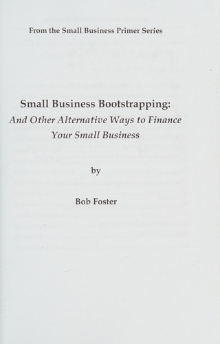 Cover of Small Business Bootstrapping