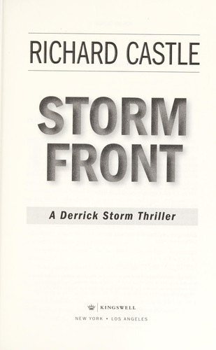Cover of Storm front a Derrick Storm thriller