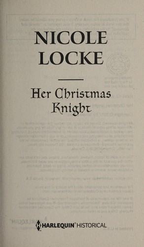 Cover of Her Christmas Knight