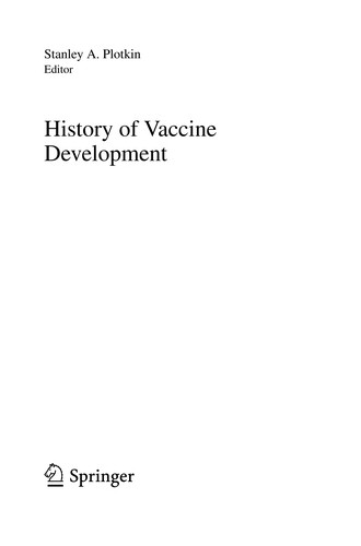Cover of History of Vaccine Development