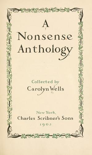 Cover of A Nonsense Anthology