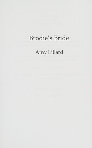 Cover of Brodie's bride