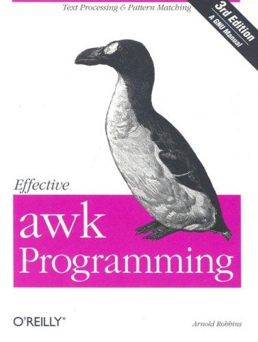 Cover of Effective awk Programming