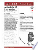 Cover of ActionScript 3.0 Programming: Overview, Getting Started, and Examples of New Concepts