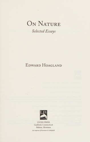 Cover of On Nature