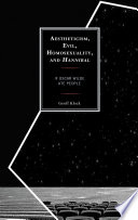 Cover of Aestheticism, Evil, Homosexuality, and Hannibal: If Oscar Wilde Ate People