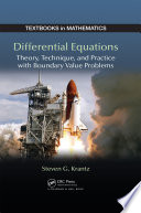 Cover of Differential Equations
