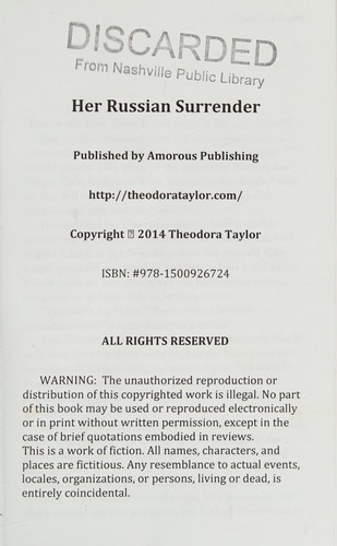 Cover of Her Russian Surrender
