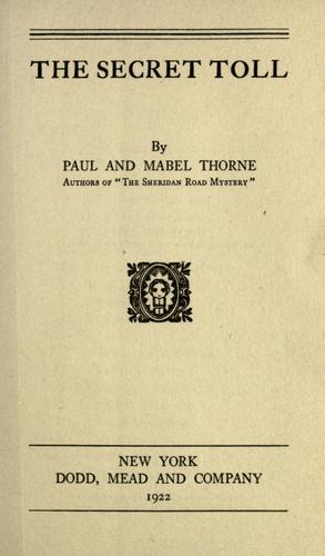 Cover of The secret toll