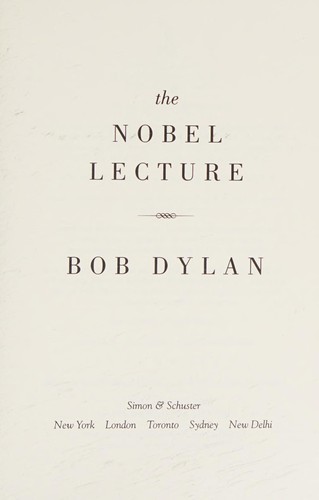 Cover of The Nobel lecture