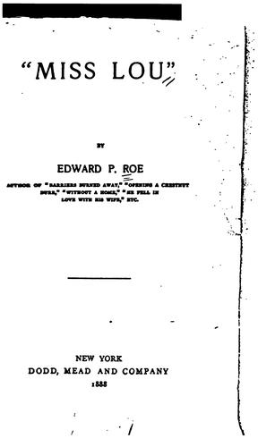 Cover of Miss Lou