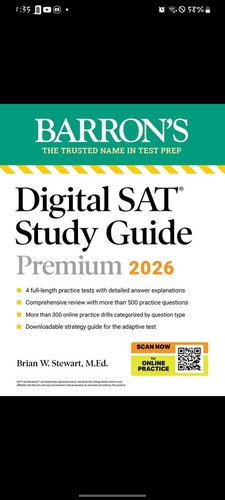 Cover of Digital SAT Study Guide Premium, 2026