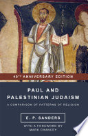 Cover of Paul and Palestinian Judaism