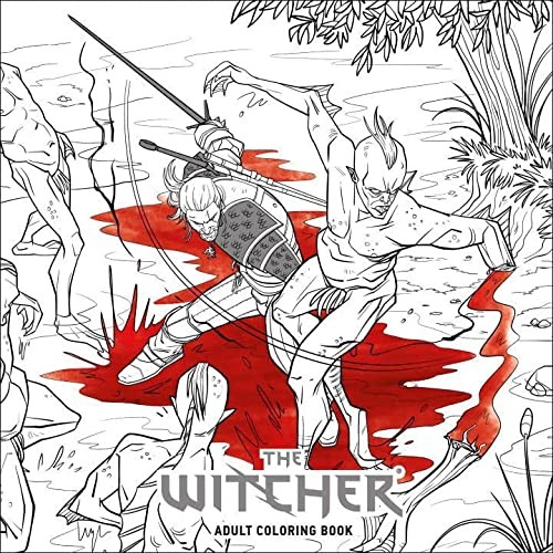 Cover of The Witcher Adult Coloring Book