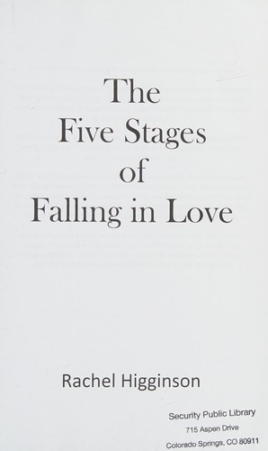 Cover of The five stages of falling in love
