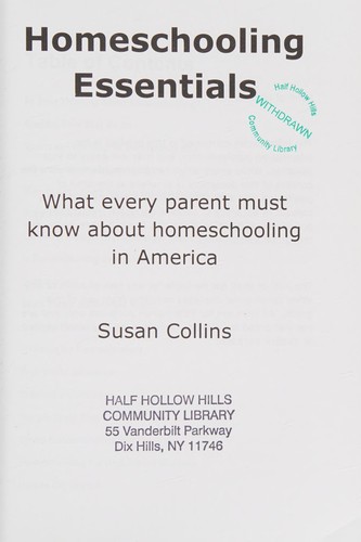 Cover of Homeschooling essentials