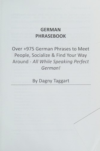 Cover of German