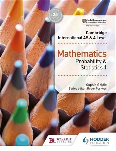 Cover of Cambridge International AS and a Level Mathematics Probability and Statistics 1