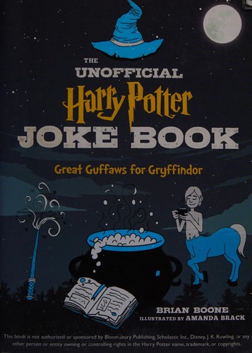 Cover of The unofficial Harry Potter joke book