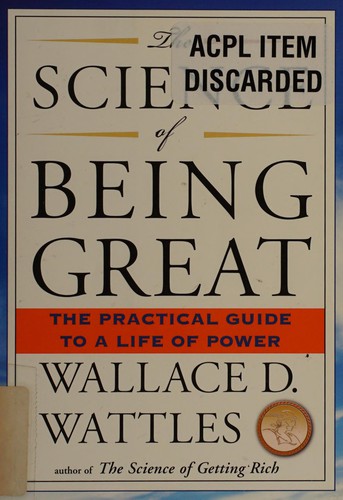 Cover of The science of being great