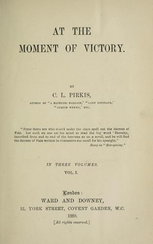 Cover of At the moment of victory