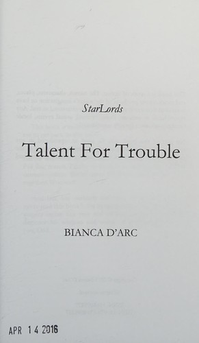 Cover of Talent for trouble