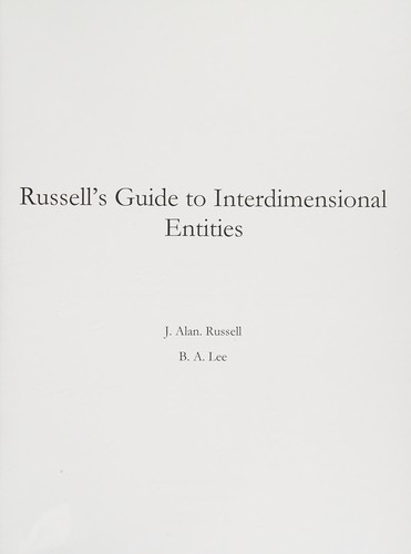 Cover of Russell's Guide to interdimensional entities