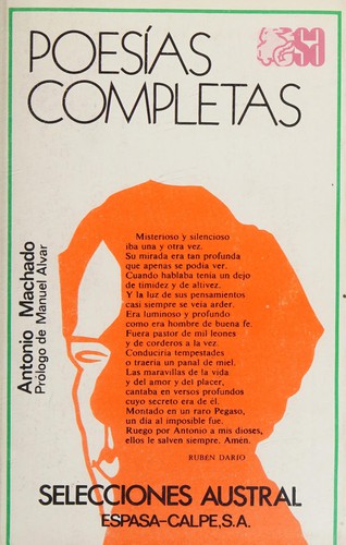 Cover of Poesías completas