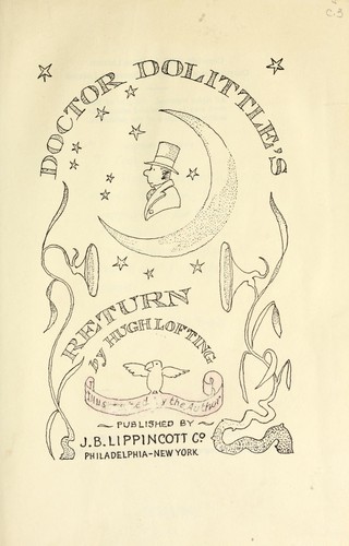 Cover of Doctor Doolittle's return