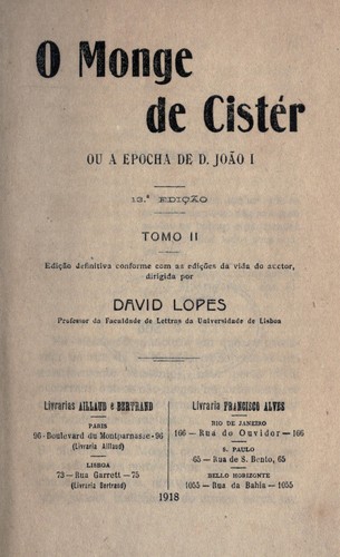 Cover of O Monge de Cister