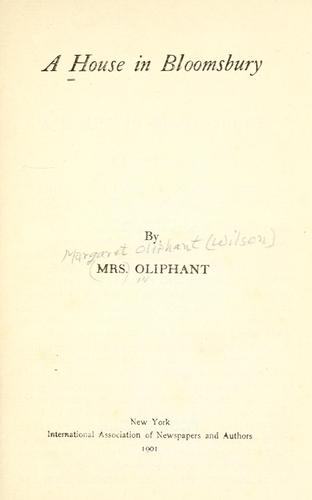 Cover of A house in Bloomsbury