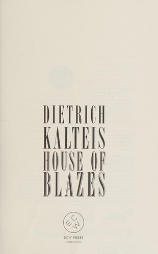 Cover of House of blazes