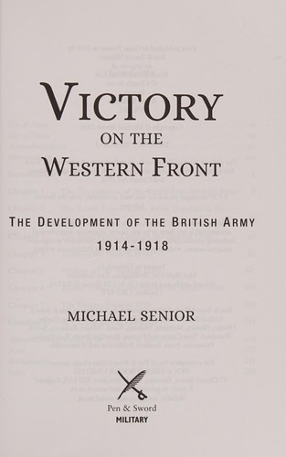 Cover of Victory on the Western Front