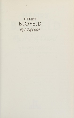 Cover of A-Z of Cricket