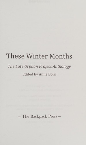 Cover of These Winter Months