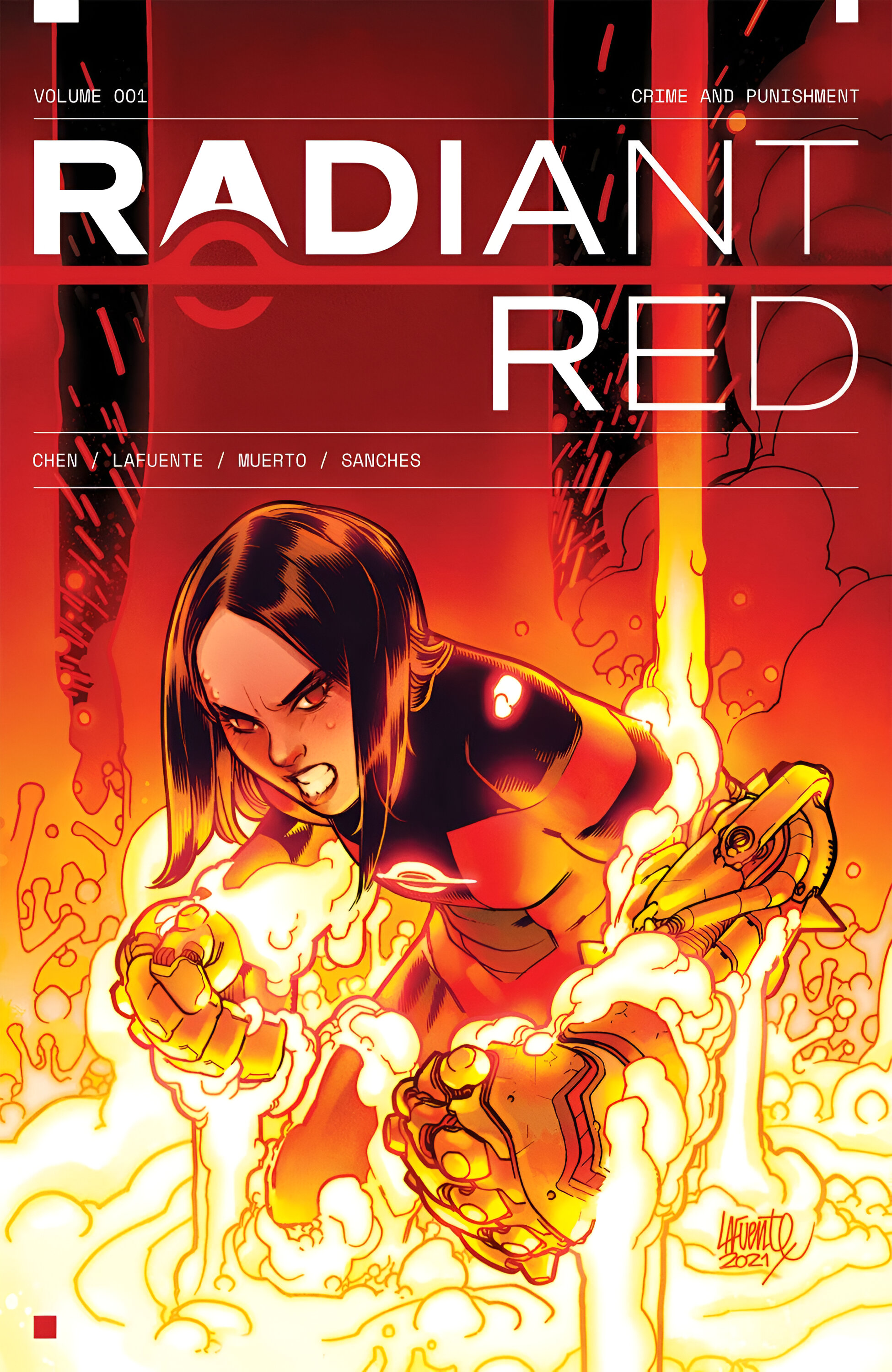Cover of Radiant Red, Vol. 1: Crime and Punishment