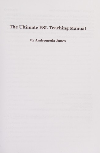Cover of The ultimate ESL teaching manual