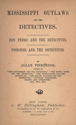 Cover of Mississippi outlaws and the detectives