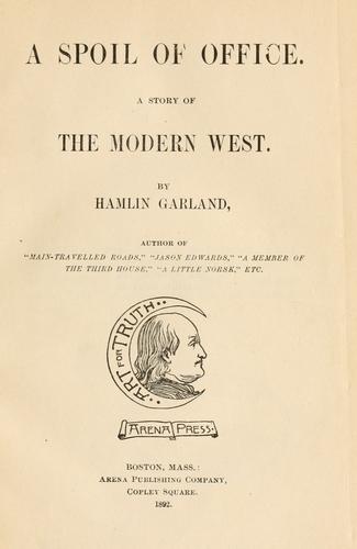 Cover of A spoil of office