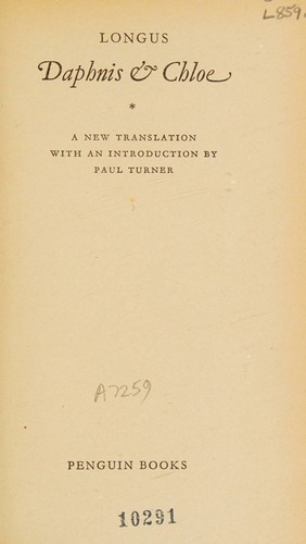 Cover of Daphnis & Chloe