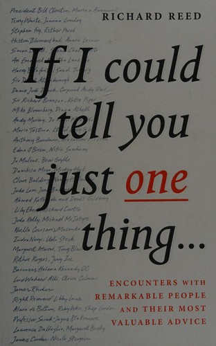 Cover of If I Could Tell You Just One Thing...