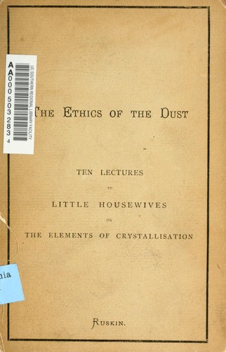 Cover of The ethics of the dust
