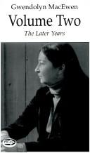 Cover of Gwendolyn MacEwen volume two