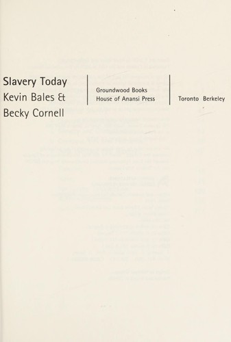 Cover of Slavery today
