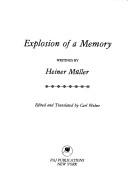 Cover of Explosion of a Memory (PAJ Books)